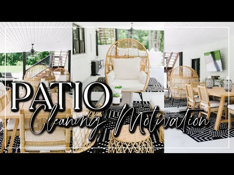 DIY Deep Cleaning Our Patio | Ultimate Cleaning Motivation! Patio Makeover