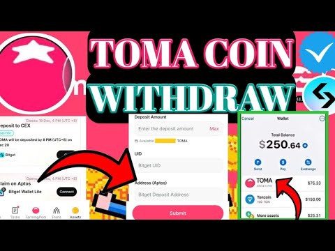 Tomarket Airdrop Withdraw Token | TOMA Token Claim Process Complete | #toma #telegrem #airdrop