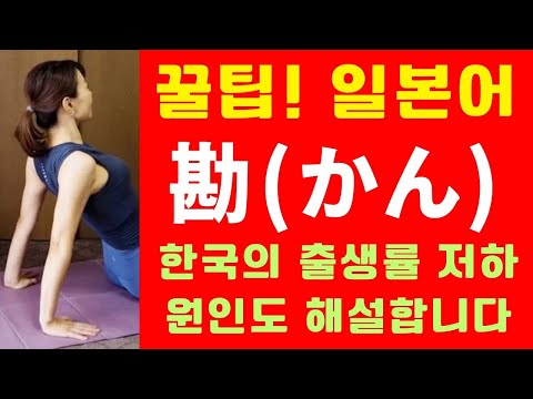 勘(かん) (꿀팁! 일본어 표현) 한국의 출생률 저하 원인도 해설합니다