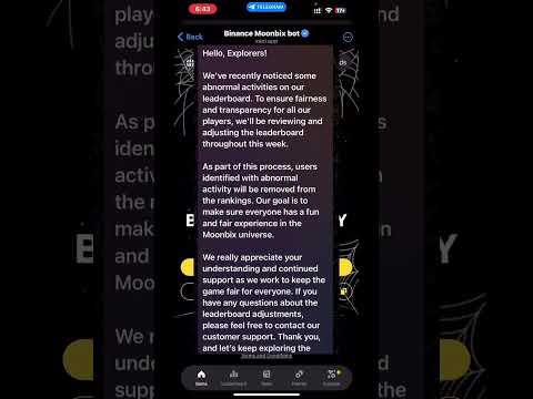Binance moonbix also start monitoring users activity #blum #crypto #hamsterkombat #notcoin #binance