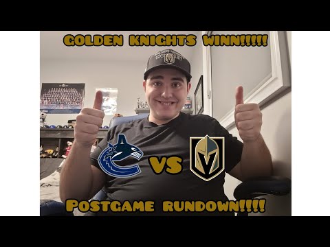 MERRY CHRISTMAS!!!!! Golden Knights Vs Canucks POSTGAME RUNDOWN!!!!! MUST WATCH