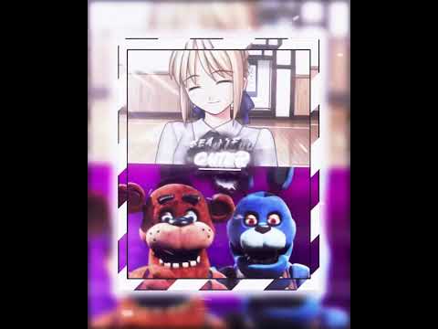 Saber vs comp fnaf #amv #anime #animeedit #fate #fnaf #viral