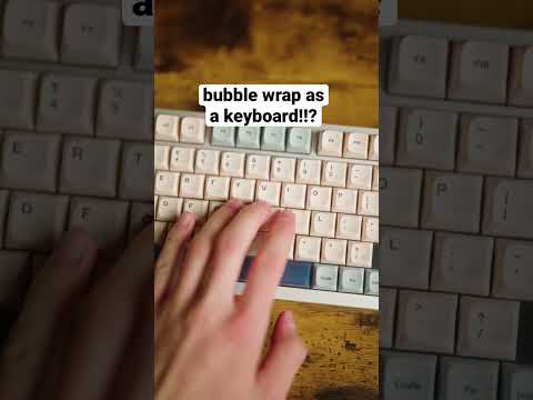 Bubble wrap sounding keyboard!!? #customkeyboard #asmr #asmrsounds #keyboard #gamingkeyboard #click