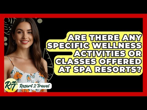 Are There Any Specific Wellness Activities or Classes Offered at Spa Resorts? - Resort 2 Travel