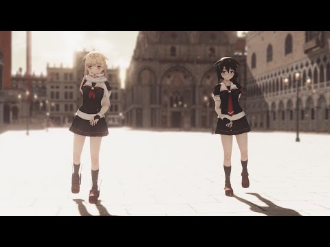 MMD艦これ】Umbrella (Remix) 時雨・夕立