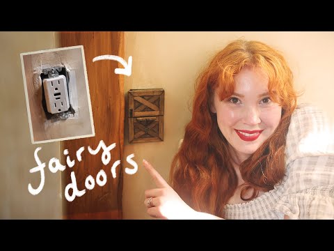 Outlets don't have to be BORING (makin' fairy doors!)