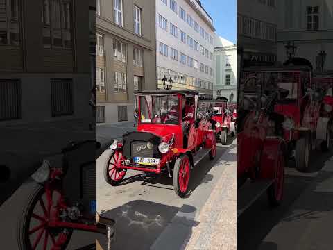 Vintage cars in Prague, Czech Republic #travel #prague