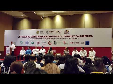 Dia importante para El Sector Turismo de Veracruz entrega de Constancias y Certificaciones