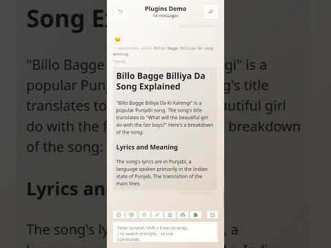 "Billo Bagge Billeya" Explained by Cognitiev PRO | Now with live search and other plugins