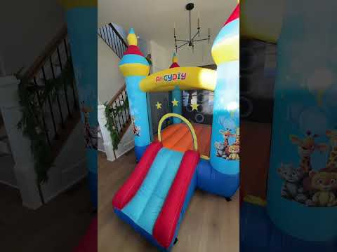 This is going to be the best Christmas surprise for my three-year-old! I snagged this blowup bounce