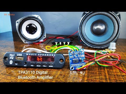 Bluetooth Amplifier Using TPA3110 Digital Amplifier Board 2x15W Stereo