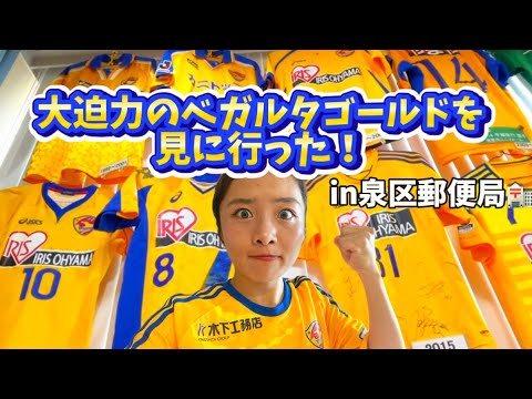 【ベガルタ仙台⚽️】プレーオフかけて残り2試合全力応援with泉区郵便局🏣✨🌈ベガルタの歴史を感じられる😤🌟11月11日までなので皆様も是非🤩🥳🌈