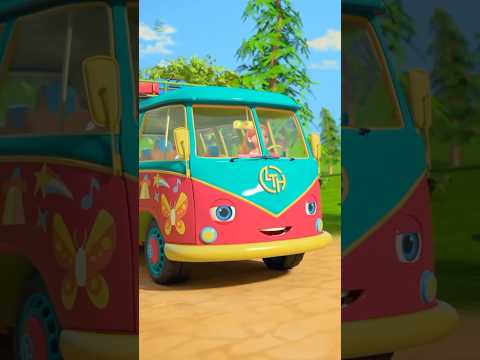 Wheels on the Bus #trending #viral #popular #cartoon #bussong #shorts #youtubekids #ytshorts