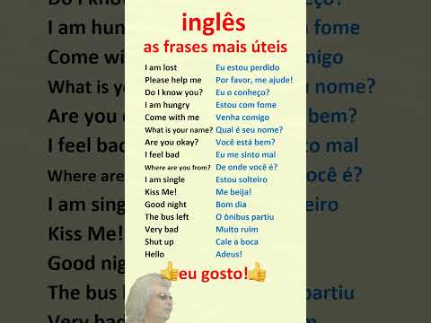 Inglês. Aprenda frases mais úteis em inglês para principiantes!