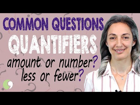 Quantifiers - Amount, Number, Little, Less, Few, Fewer, etc.| English Grammar | B1-Intermediate