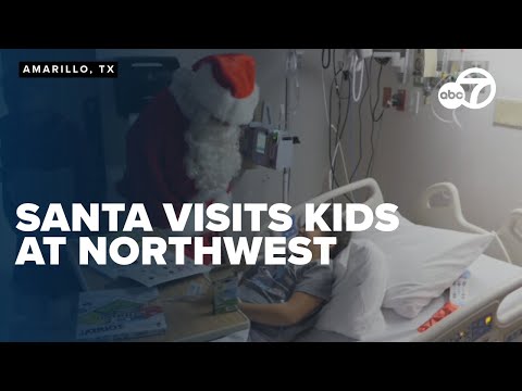 Santa visits children at Northwest Texas Hospital, spreading holiday cheer