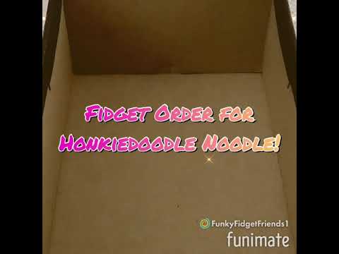 Packing a FAKE fidget order for Honkiedoodle Noodle!