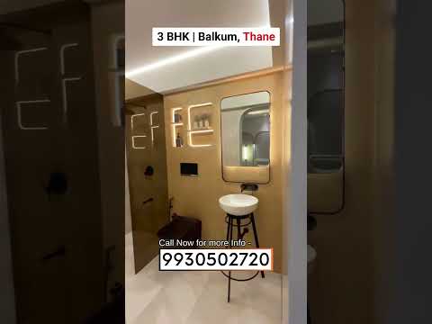 3 BHK Sample Flat Tour | Dosti Olive | 9930502720 #sampleflattour #balkum #thane #Realestate #shorts