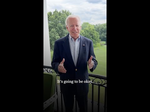 President Biden gives an update after contracting COVID in July 2022.