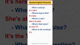 Simple English Q&A: Everyday Conversations for Beginners  #shorts #EnglishForBeginners