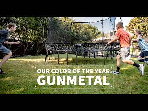 Dreaming of a Stylish and Fun Backyard? Discover the New Gunmetal Trampoline.