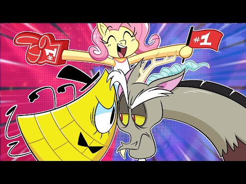 Fluttershy REACTS to BILL CYPHER VS DISCORD DEATH BATTLE | He lost 😭