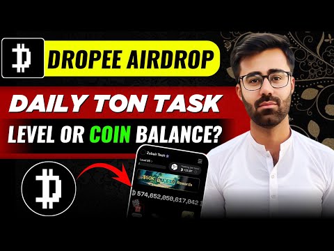 Dropee Airdrop Daily TON Task Process || Dropee Airdrop Level or Coin Balance