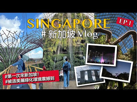 新加坡Vlog｜第一次來到新加坡🇸🇬  開啟觀光客模式！ 踩點濱海灣花園/空中走廊/花穹/雲霧林/超級樹燈光秀/光影水舞秀/亞坤咖椰吐司/松發肉骨茶還有超讚的現場live酒吧！！ EP.01