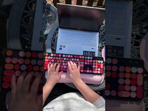 Is this viral keyboard worth the hype? #ubotiekeyboard #colorfulkeyboard #typewriterkeyboard