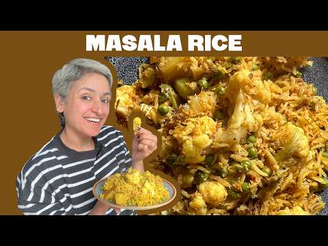 MASALA RICE - A one pot healthy delicious meal thats ready in 30 minutes!