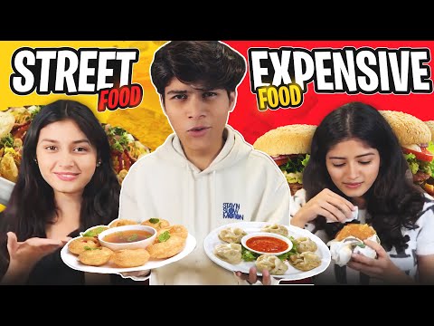 Street Food v/s Restaurant food challange with kanika @adarshuc