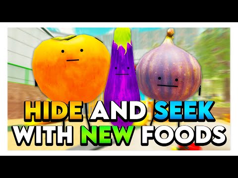 Roblox SECRET STAYCATION HIDE & SEEK WITH NEW FOODS! 🍆