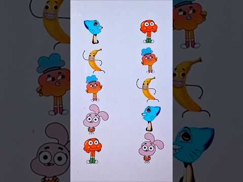 Infected gumball banana joe drawin watterson matching puzzle game #shorts #gumball #puzzle #game