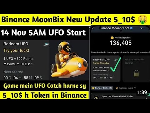 Free 13,000$ Giveaway 🎉✅ Moonbix New Update | Moonbox Airdrop Listing Date | Binance Moonbox bot