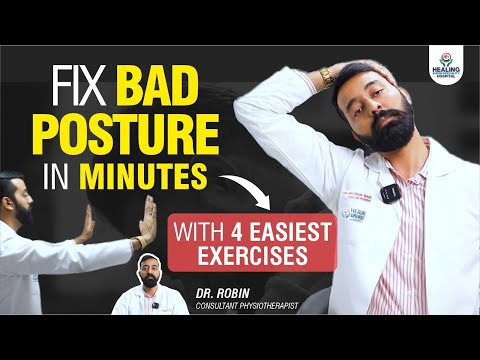 FIX Your Posture in 30 Days with these 4 Simple Exercises! | Healing Hospital Chandigarh