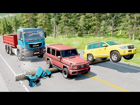 Mobil vs Fallen Tree #11 - BeamNG Drive