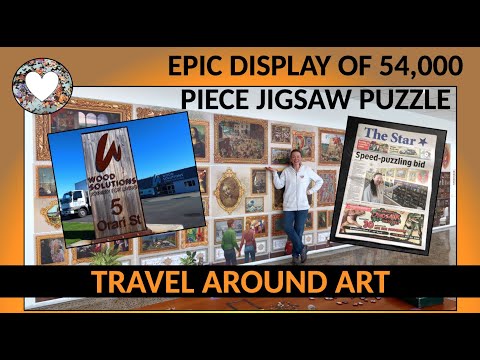 FULL DISPLAY!! EPIC 54,000 Piece Jigsaw Puzzle: Travel Around Art from Grafika