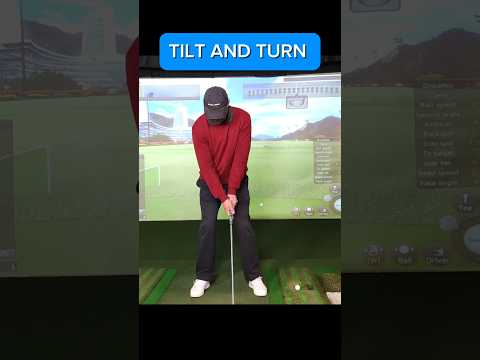 BEST GOLF SWING TIPS AND DRILLS - TILT & TURN #shorts