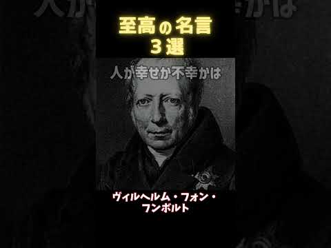 【名言集】世界の偉人の名言３選【人生と幸福】part２ #今日の名言 #一日一名言