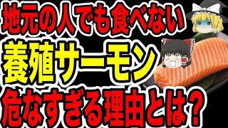 【ゆっくり解説】スーパーに売っている養殖サーモンがヤバい！地元の人でも食べようとしない理由がヤバすぎる！