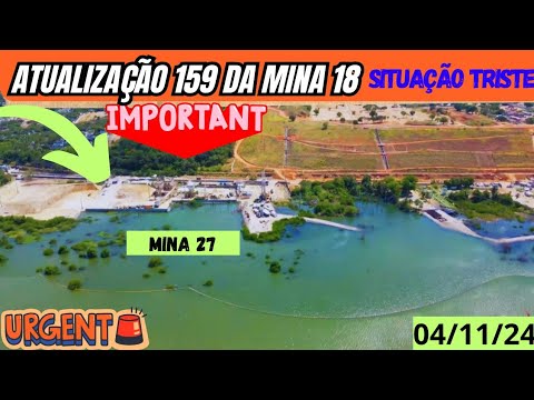 Atualização 159 da mina 18 da Braskem no Mutange | Maceió | Alagoas Brasil | visto de cima em 4K