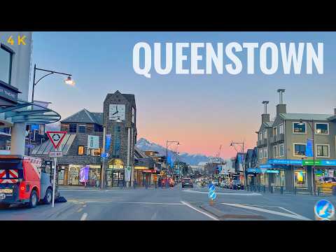 Queenstown Winter Morning Drive Tour Aug 2024 | A Beautiful Sunrise | New Zealand Driving Tour 4K