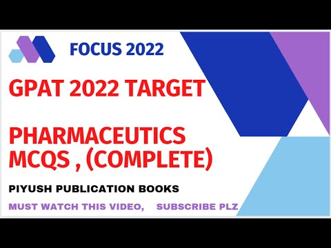 Pharmaceutics mcqs | gpat mcqs | important mcqs | pharmacist | nipper | drug inspector prepration 🤳✅