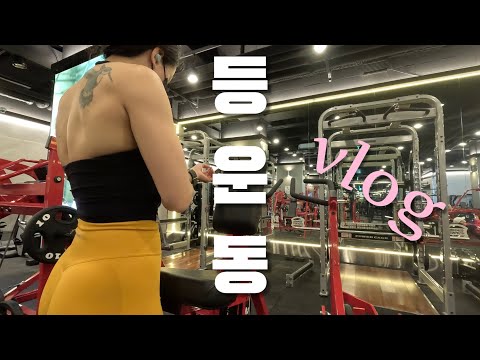 등 운동 광배근 루틴 | 홈트 유산소 | 일반인 여자 헬스 독학 [vlog] | Back Day