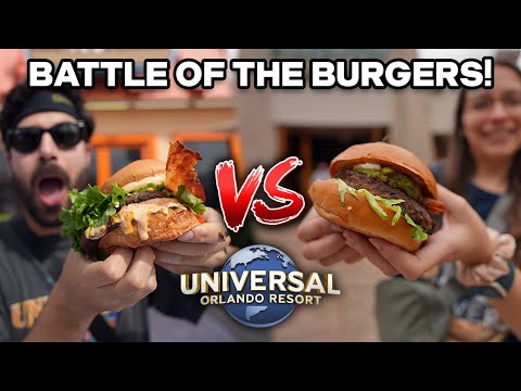 Battle for the BEST Burger at Universal Orlando!