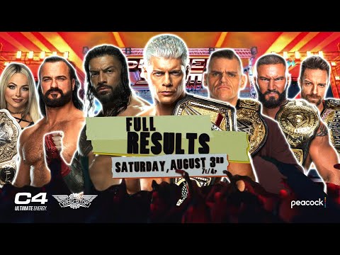 Full WWE SummerSlam 2024 Results