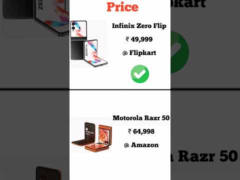 Infinix Zero Flip vs Motorola Razr 50 | Konsa phone lena chahiye | Full comperijon in short