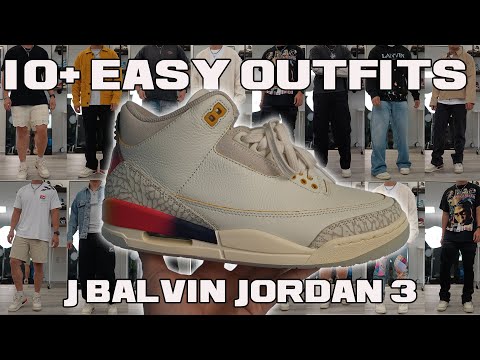 10+ Outfits feat. J Balvin Jordan 3 Medellín Sunset - THESE SNEAKERS ARE BETTER THAN YOU THOUGHT!