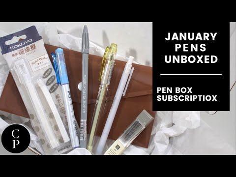 January Haul Pen Box Unboxing | Cloth & Paper