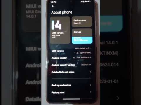 Mi 11i Miui 14.0 new update #shorts